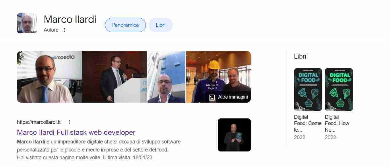 marco ilardi schema markup la spunta blu knowledge panel