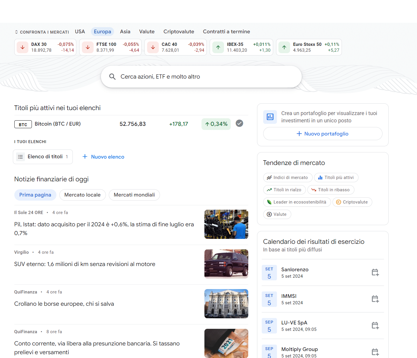 come fare seo per google finance tab