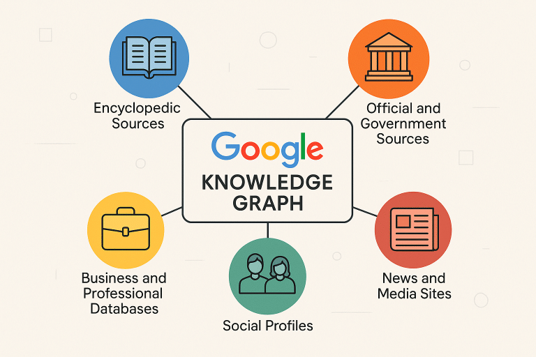 Da dove provengono i dati del Knowledge graph di Google?