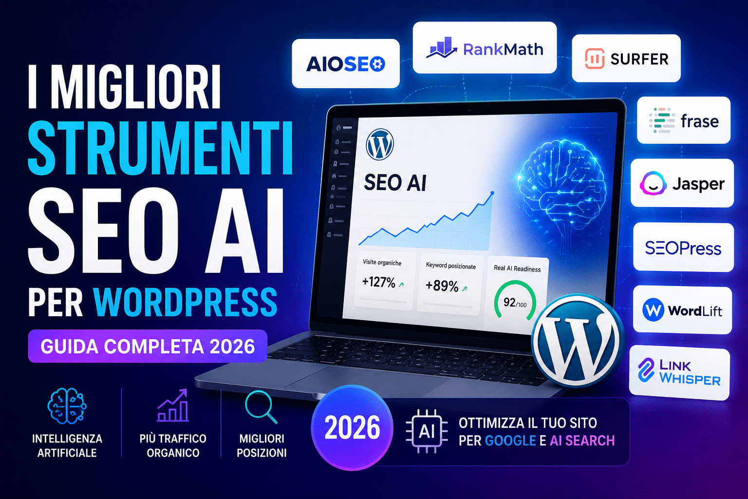 migliori tools plugin seo ai wordpress 2026